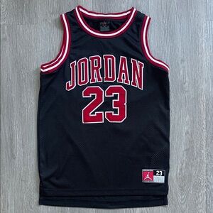Kids Jordan 23 Black Basketball Jersey